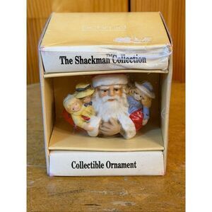 Vintage 1988 The Shackman Collection Schmid Santa Ornament (6693)